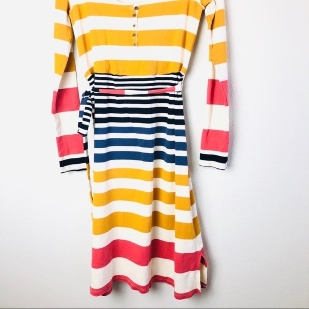 Anthropologie Striped Maxi Dress - Yellow, Blue, Red - Picture 4 of 8